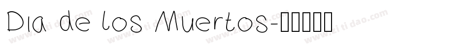 Dia de los Muertos字体转换